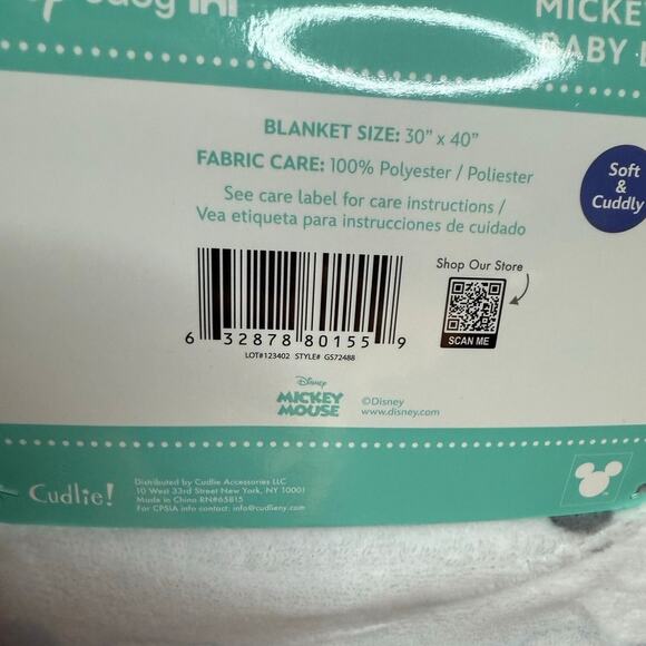 Disney Mickey Mouse Baby Blanker Super Soft NWT - Picture 2 of 2